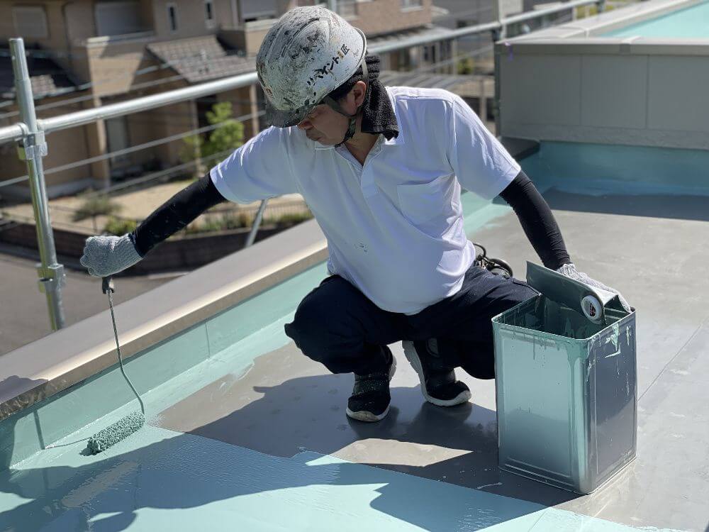 41 防水工事、通気緩衝工法、リペイント匠