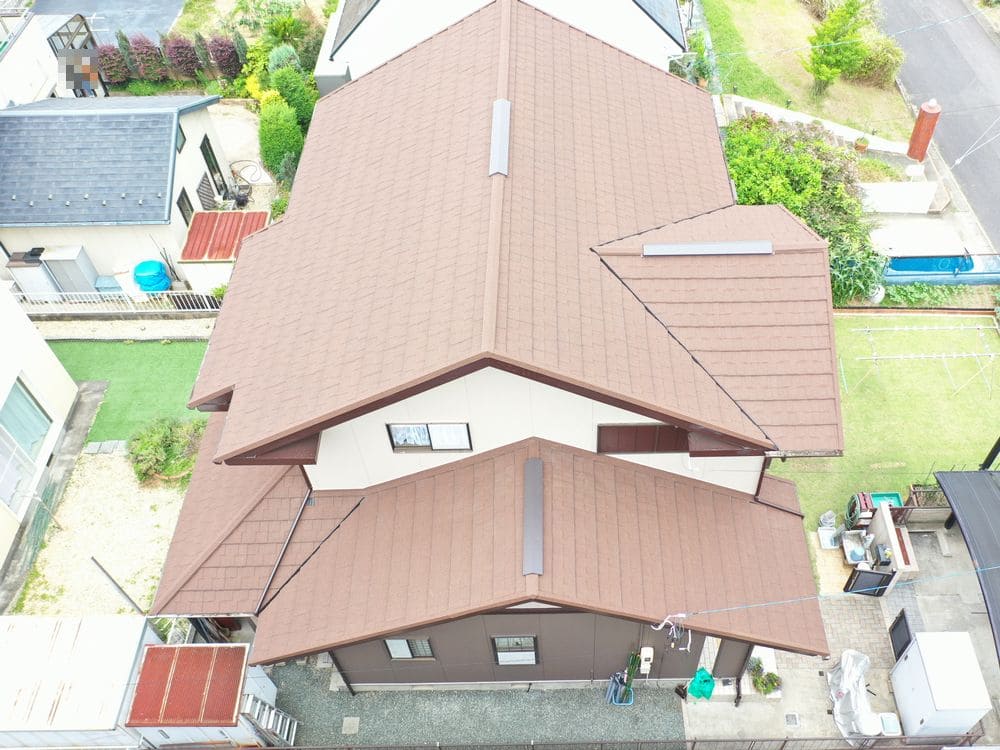 施工後_屋根_西 生駒市の外壁塗装、屋根カバー工事をリペイント匠が施工した写真