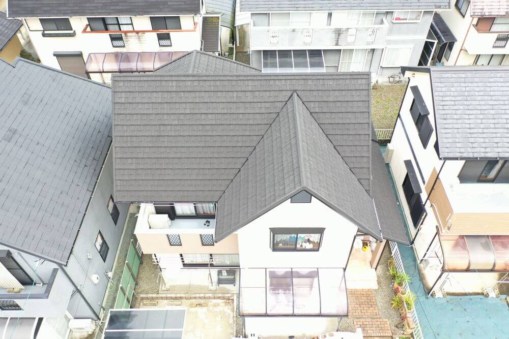 施工後屋根-1-2-1 奈良市の外壁塗装、屋根工事をリペイント匠が施工した写真