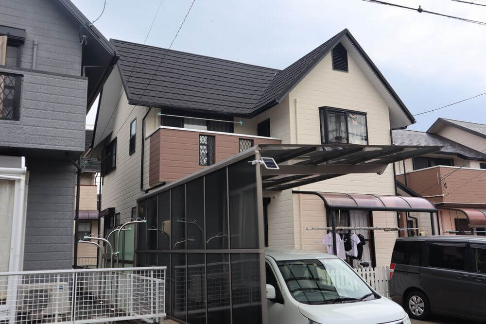 施工後 3 (4) (1) 外壁塗装 屋根カバー工事 無機塗料 リペイント匠