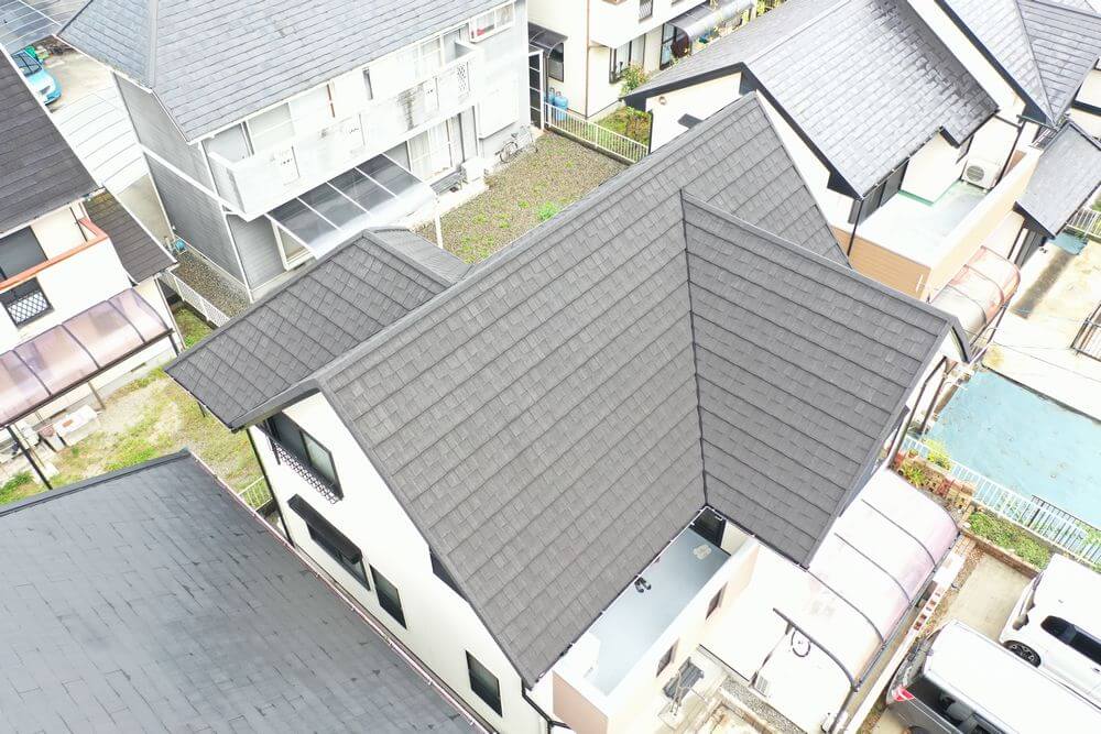 施工後(屋根) 2 (3) (1) 外壁塗装 屋根カバー工事 無機塗料 リペイント匠