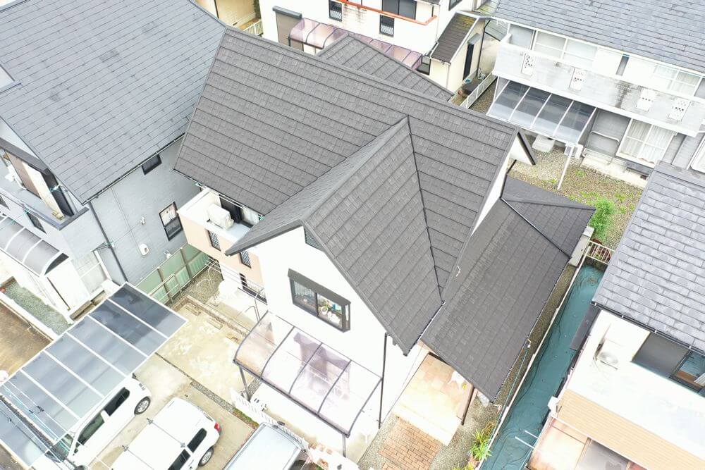 施工後(屋根) 3 (3) (1) 外壁塗装 屋根カバー工事 無機塗料 リペイント匠