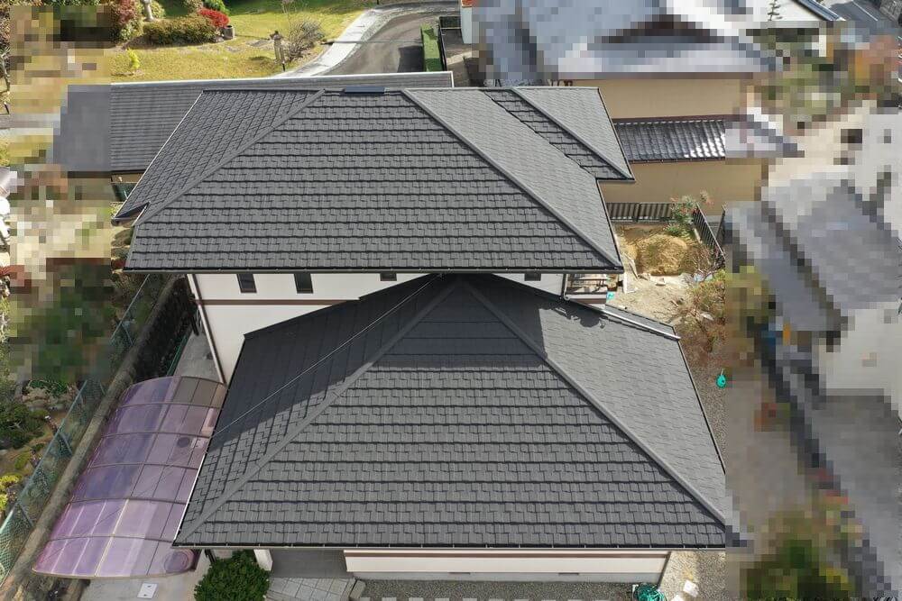 屋根カバー工法 施工後1 (1) (1) 奈良市 屋根工事 リペイント匠