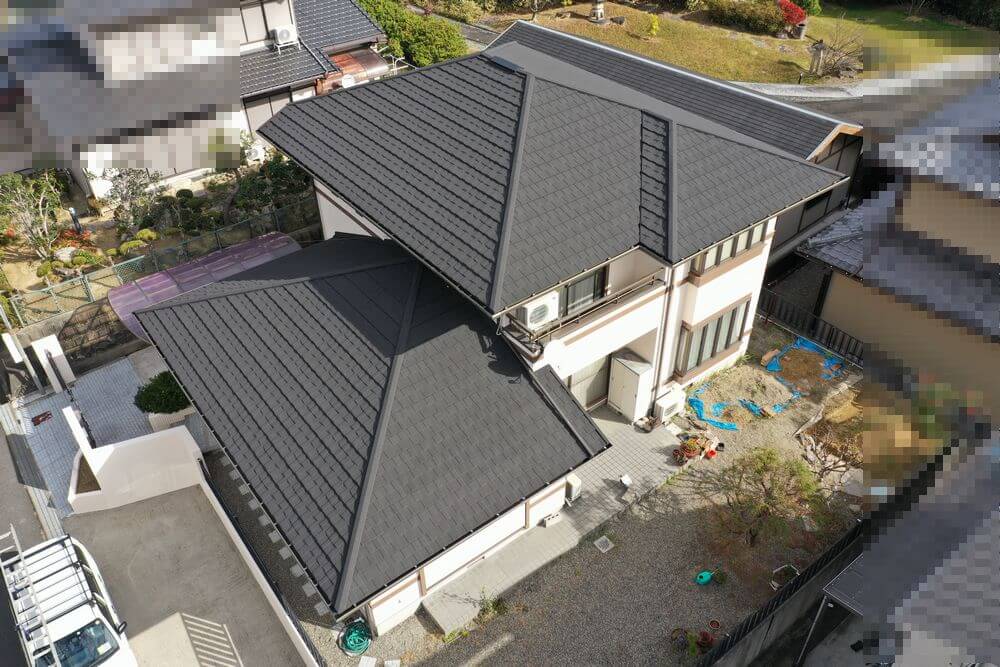 屋根カバー工法 施工後3 (1) (1) 奈良市 屋根工事 リペイント匠