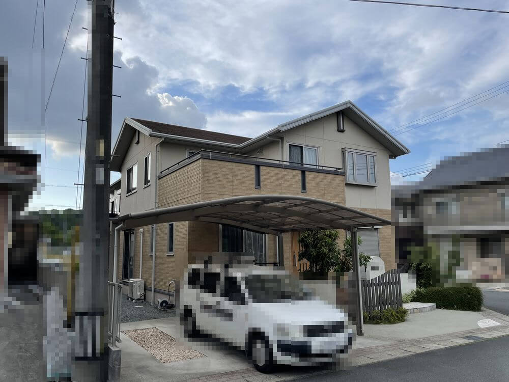 施行前3 (4) (1) 生駒市 外壁塗装 リペイント匠