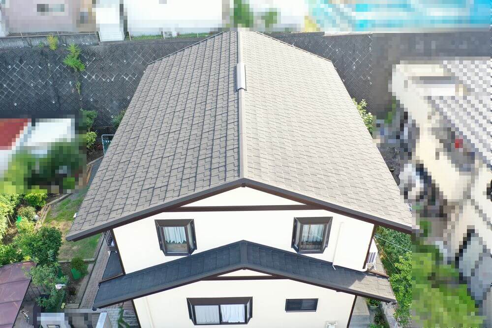 施工後(屋根) 4 (1) (3) 奈良市 屋根工事 リペイント匠