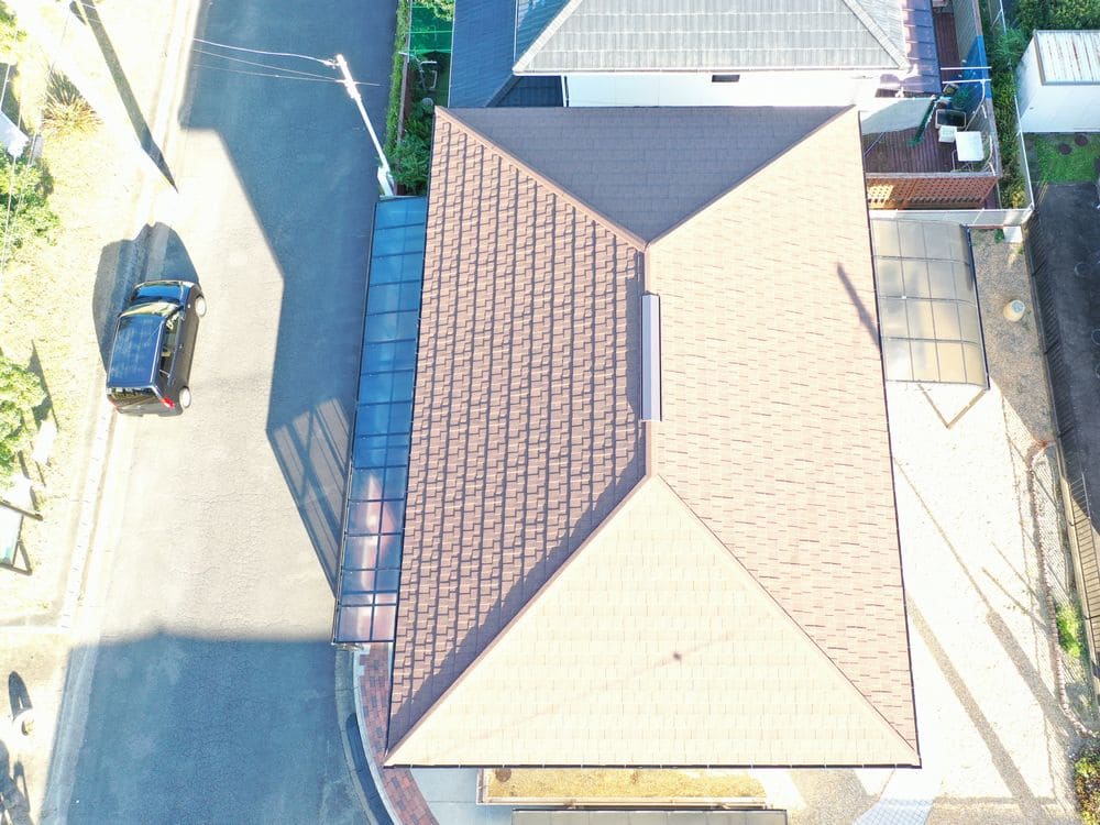 屋根カバー工法 施工後2 奈良市 屋根工事 リペイント匠