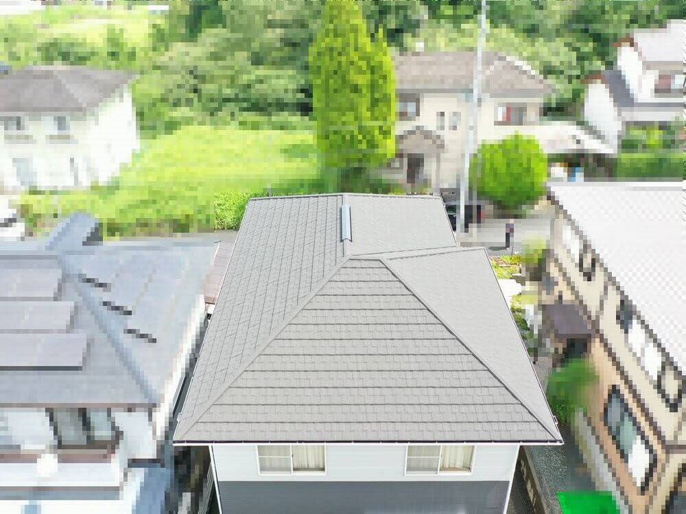 施工後屋根-4-1-4 橿原市 屋根工事 リペイント匠