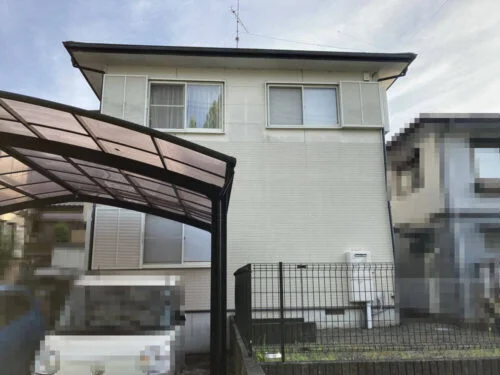 施工前-2-7-1-1-500x375 橿原市の外壁塗装、屋根工事をリペイント匠が施工した写真