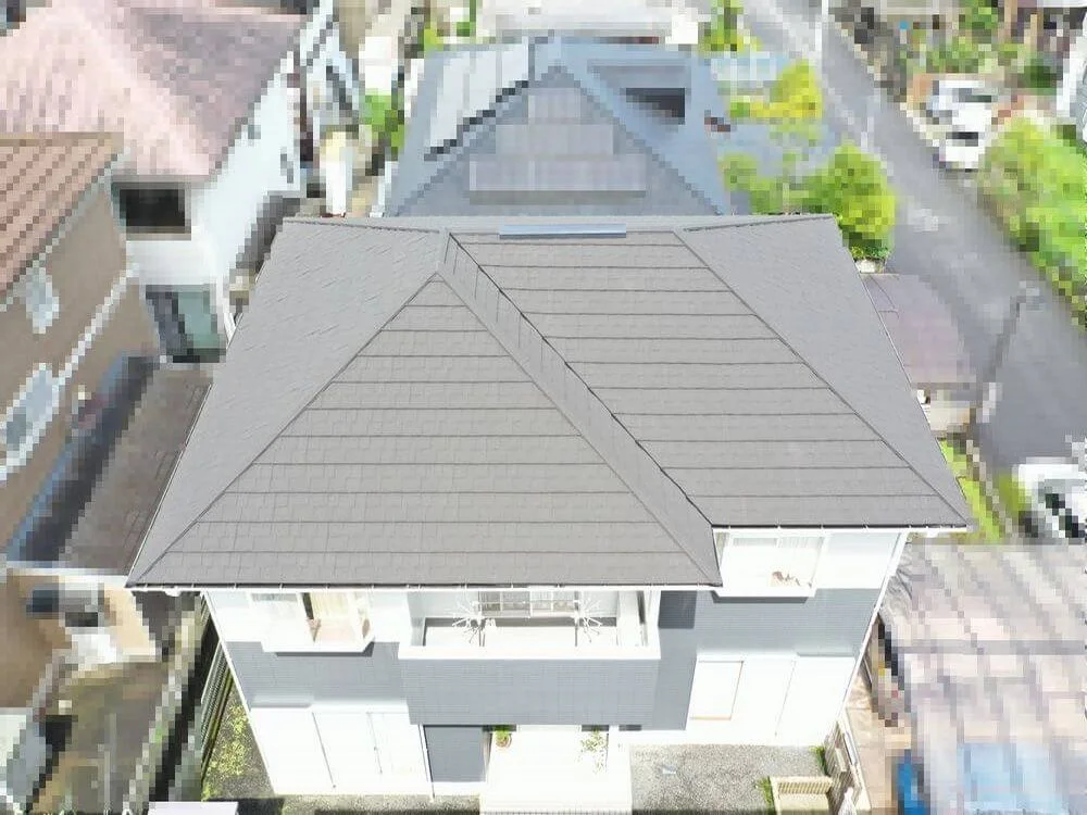施工後屋根-2-1-1-1 橿原市の外壁塗装、屋根工事をリペイント匠が施工した写真