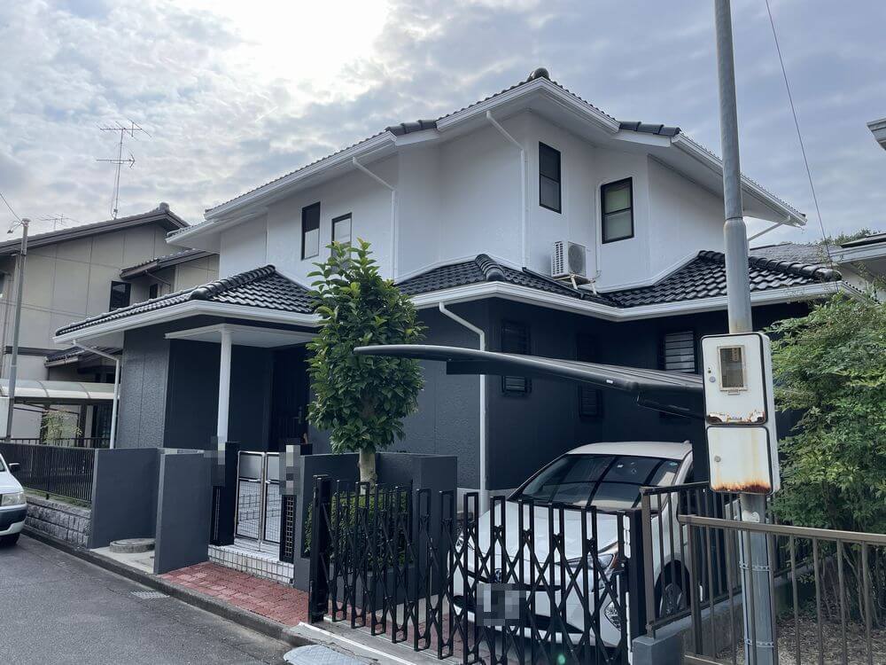 施行後2 (3) (1) (3) 奈良市 外壁塗装 リペイント匠