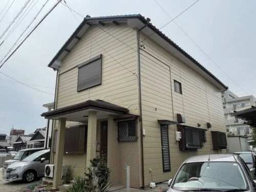 生駒市の外壁塗装をリペイント匠が施工した写真