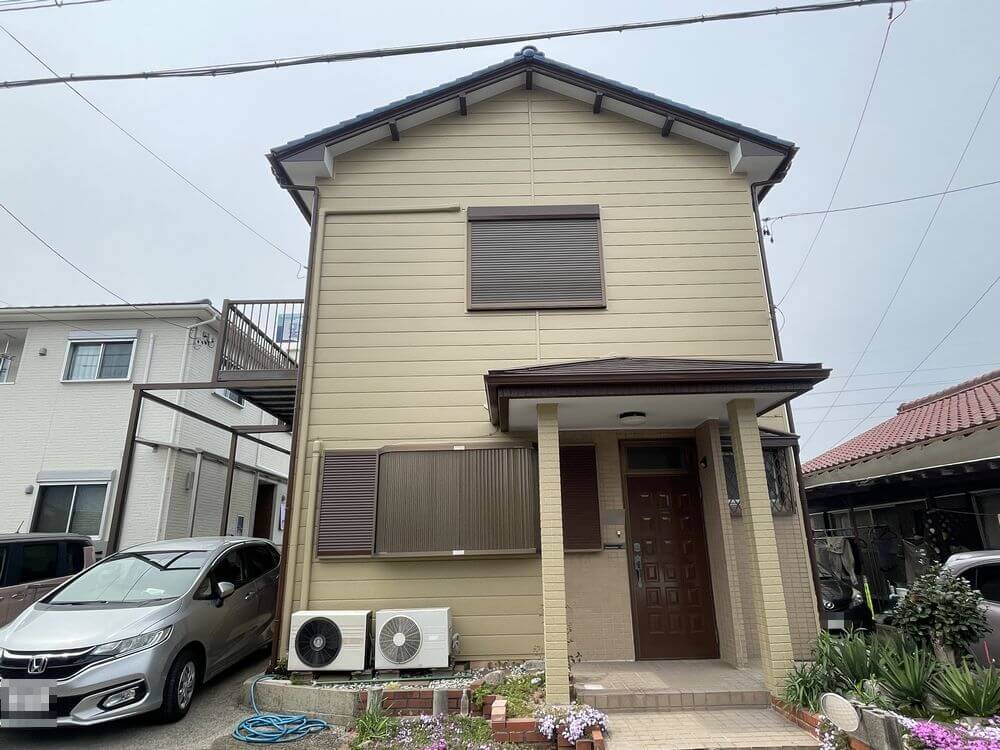 生駒市の外壁塗装をリペイント匠が施工した写真
