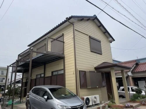 生駒市の外壁塗装をリペイント匠が施工した写真