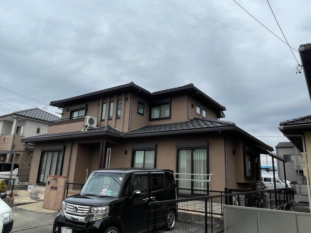 〇施工前3 (1) 生駒市 外壁塗装 リペイント匠