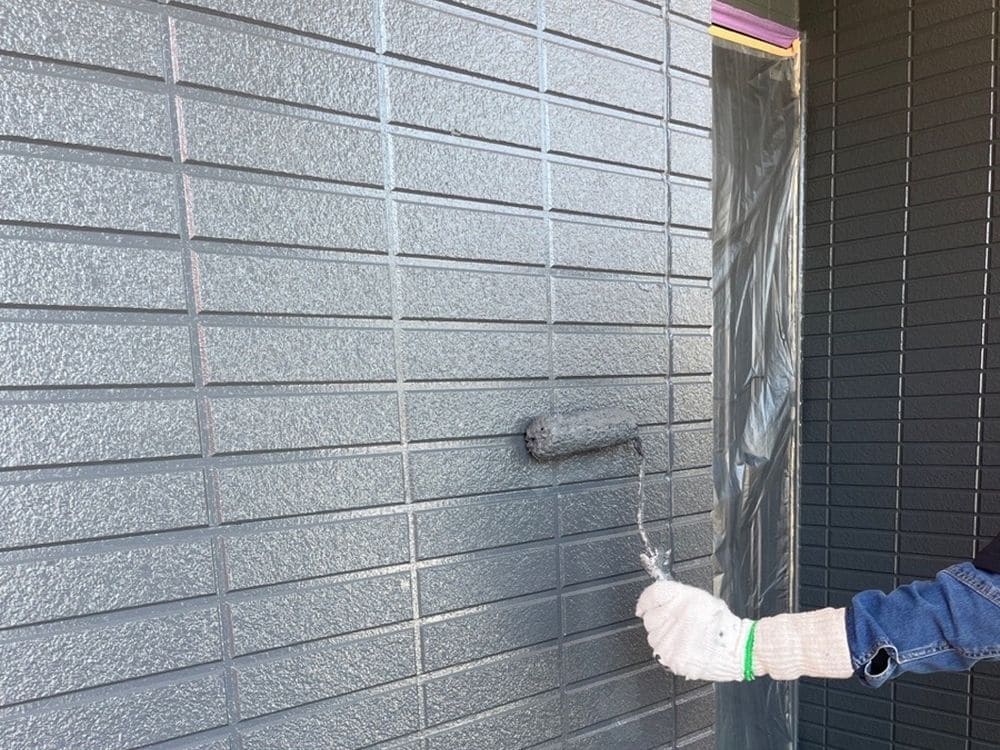 上塗り_外壁塗装 奈良市 外壁塗装 リペイント匠