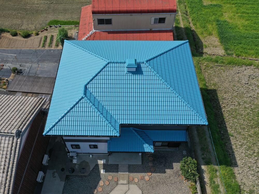 屋根施行後1 (1) 生駒市 外壁塗装 リペイント匠