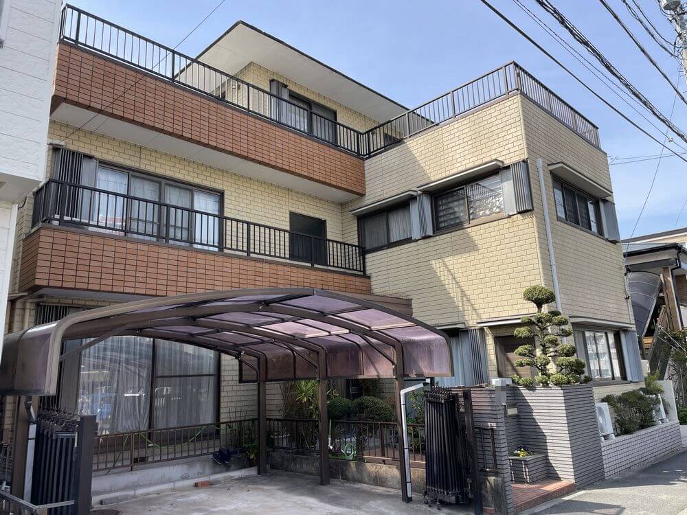 施行前3 (2) (1) 奈良市 外壁塗装 リペイント匠
