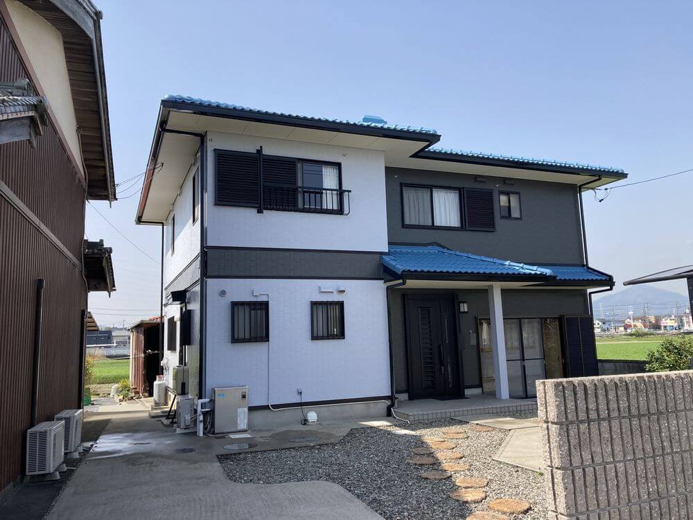 施行後1 (2) (1) 生駒市 外壁塗装 リペイント匠