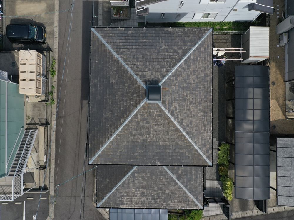M様亀山施工前_屋根全体 生駒市 外壁塗装 リペイント匠