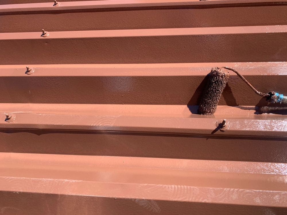 上塗り_屋根塗装 (2) 奈良市 屋根塗装 リペイント匠