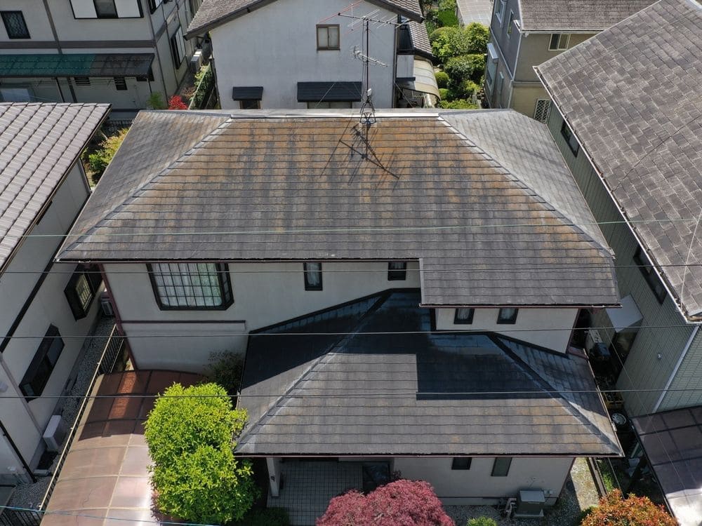 橿原市百合丘T様_施工前_屋根全体_屋根塗装 橿原市 屋根塗装 リペイント匠