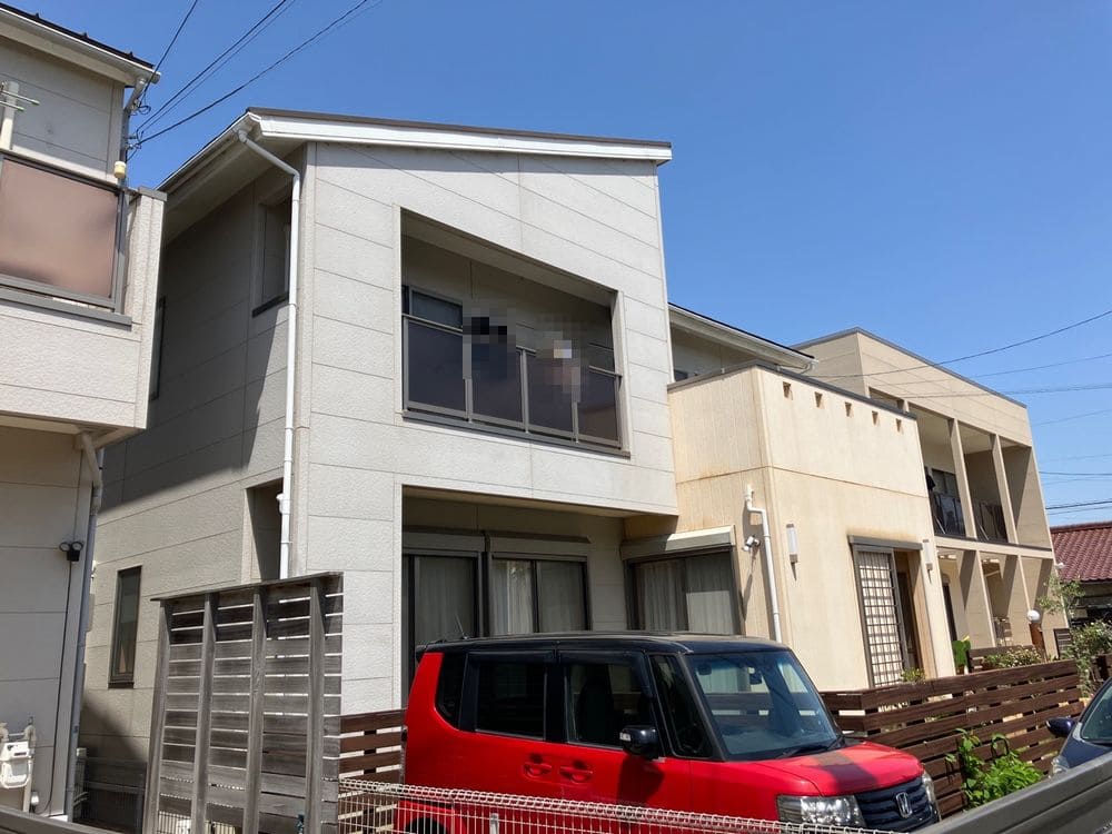 奈良市Y様_施工前_外壁全体 (3) 奈良市 外壁塗装 リペイント匠