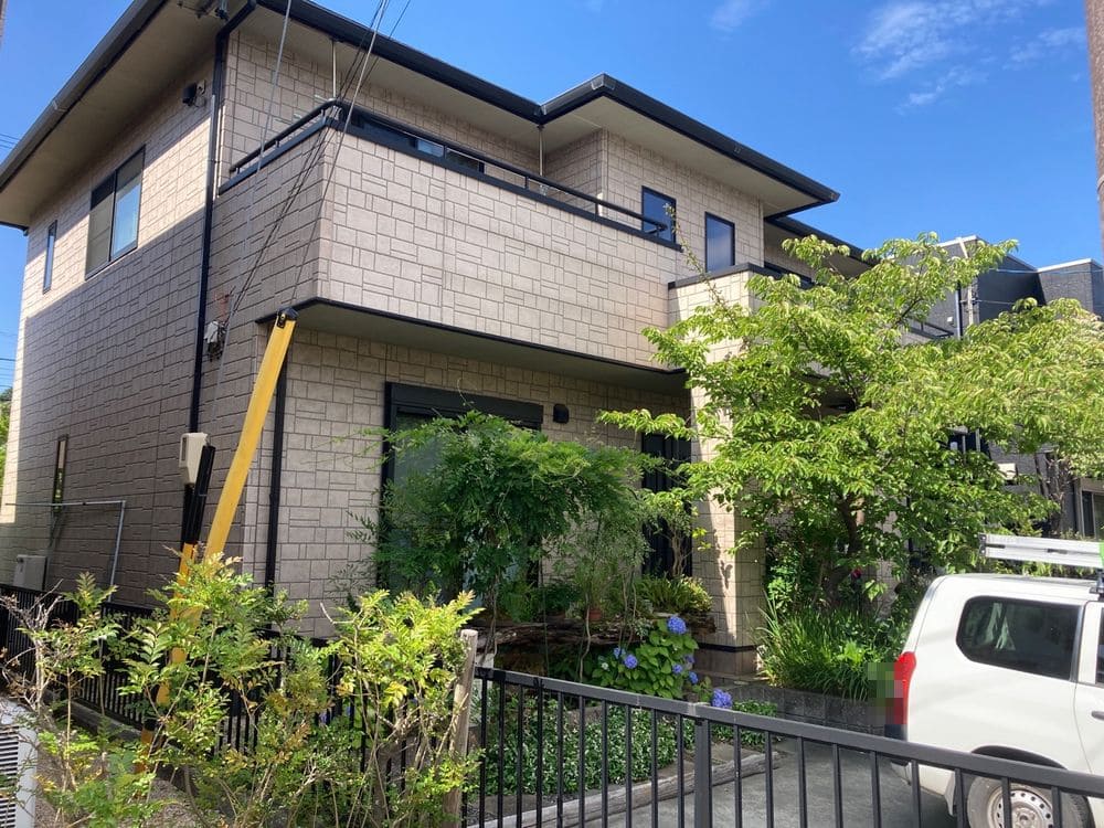 奈良市I様_施工前_外壁全体 (2) 奈良市 外壁塗装 リペイント匠