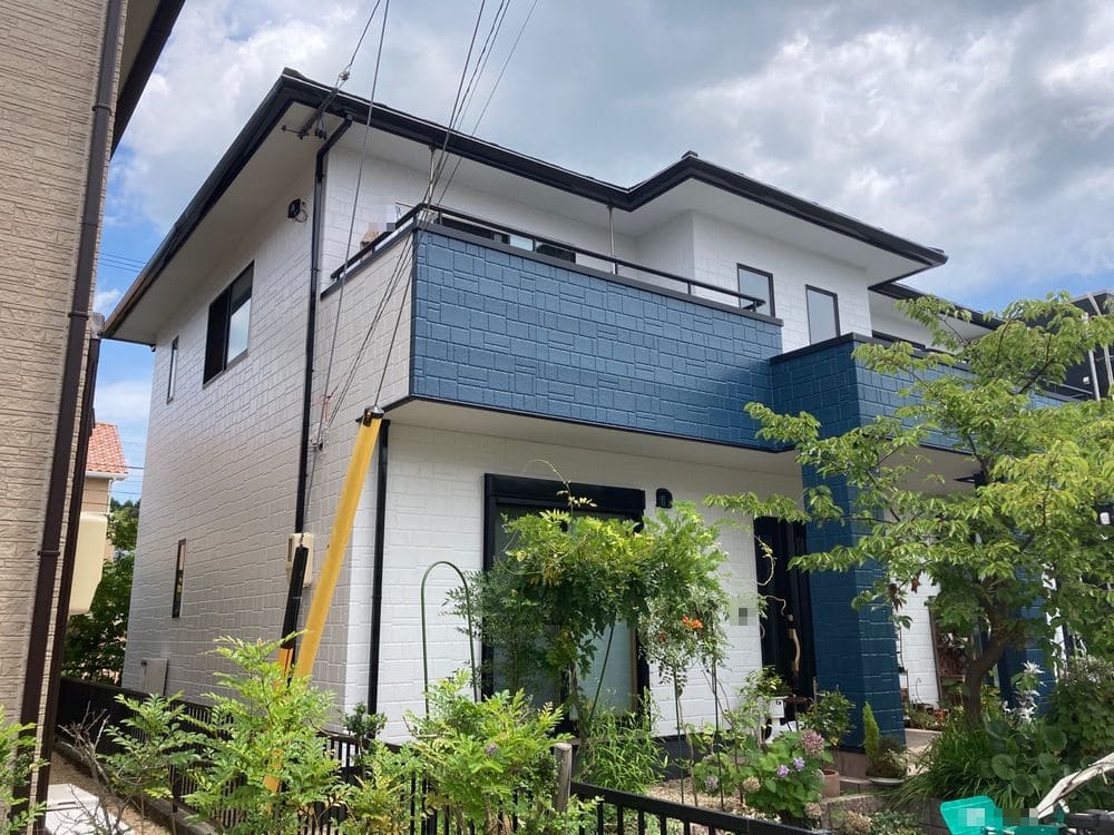 奈良市I様_施工後_外壁全体 (2) 奈良市 外壁塗装 リペイント匠