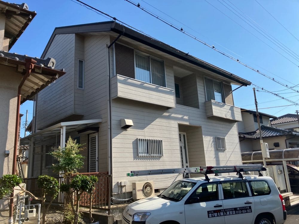 生駒市A様_施工前_外壁全体 (1) 生駒市 外壁塗装 リペイント匠