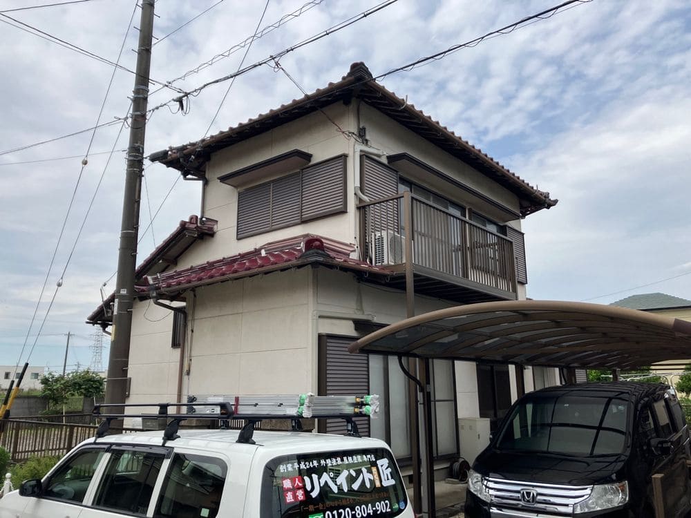 生駒市S様__施工前_外壁全体 (2) 生駒市 外壁塗装 リペイント匠