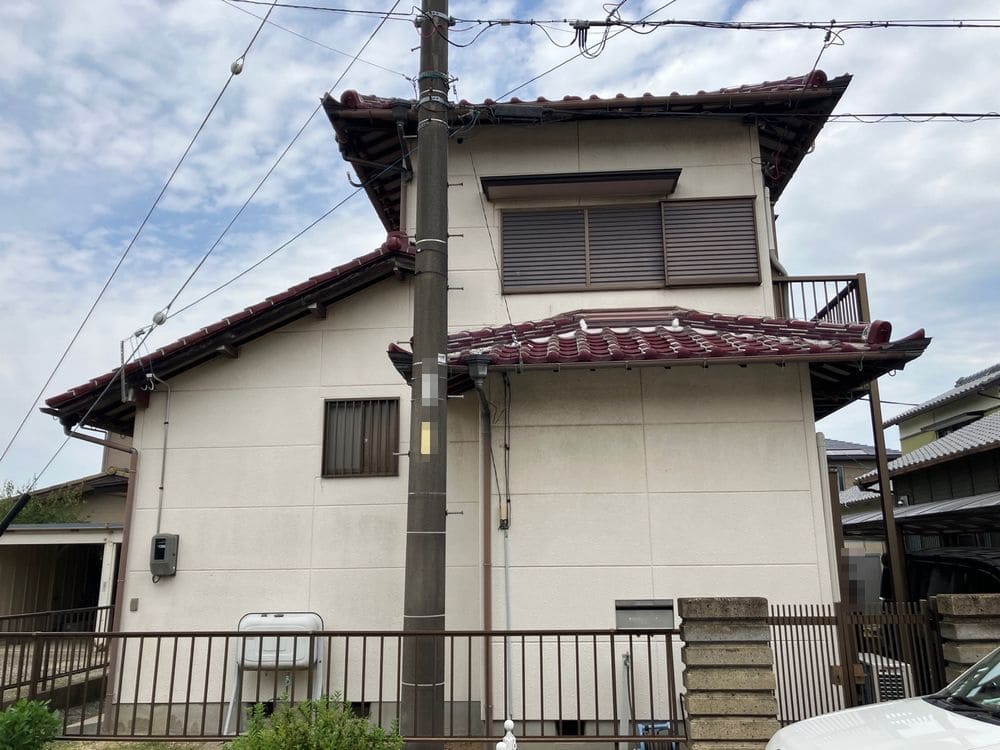 生駒市S様_施工前_外壁全体 (1) 生駒市 外壁塗装 リペイント匠
