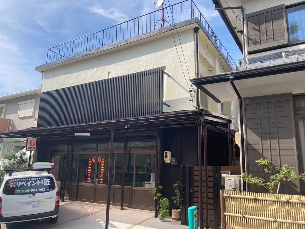 奈良市丸之内K様_施工後_外壁全体 (3) 奈良市 外壁塗装 リペイント匠