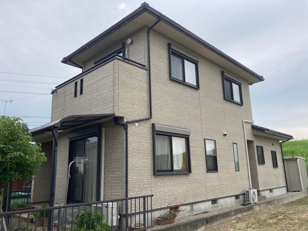 奈良市香良洲町O様_施工前_外壁全体 (1) 奈良市 外壁塗装 リペイント匠