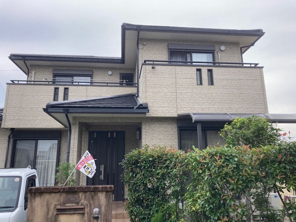 奈良市香良洲町O様_施工前_外壁全体 (2) 奈良市 外壁塗装 リペイント匠