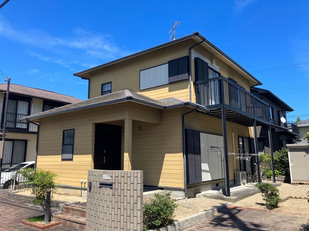 生駒市岸岡町T様_施工前_外壁全体 (1) 生駒市 外壁塗装 リペイント匠