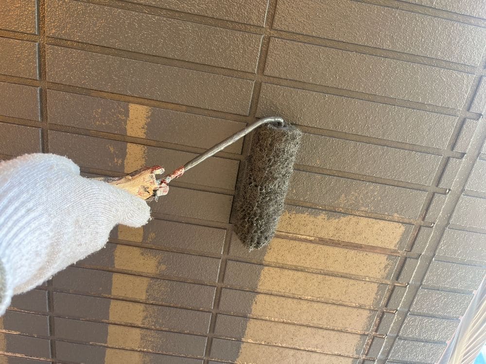 生駒市郡山町F様_上塗り_外壁塗装 生駒市 外壁塗装 リペイント匠