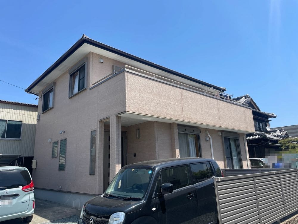 生駒市長太旭町K様_施工前_外壁全体 (2) 生駒市 外壁塗装 リペイント匠