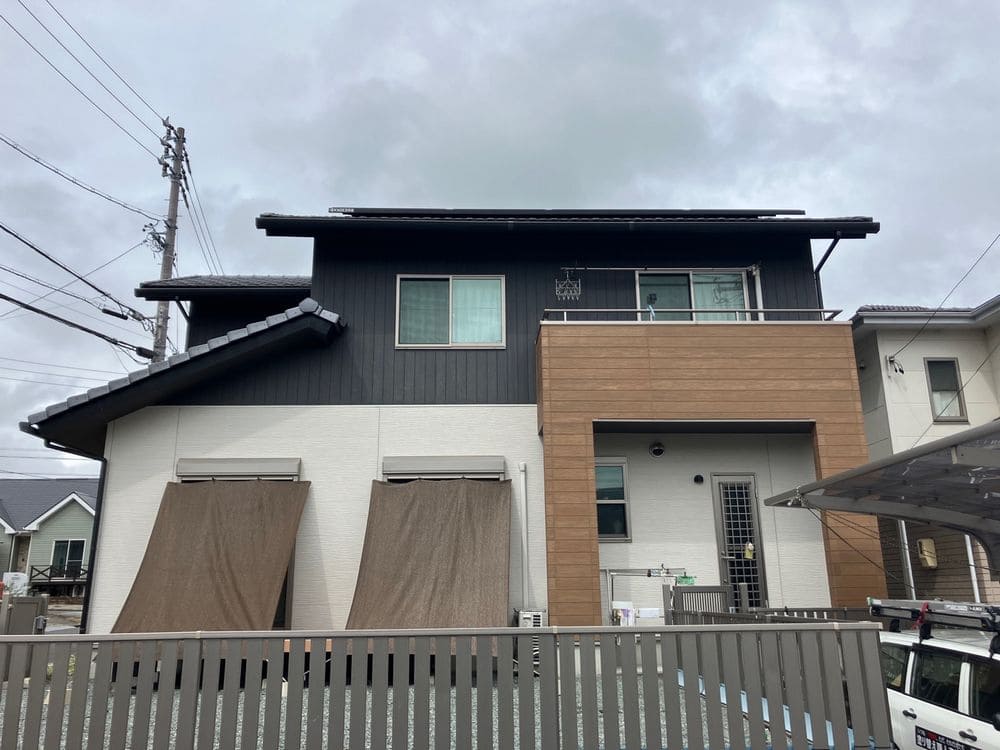 生駒市アイリス町K様_施工前_外壁全体 (2) 生駒市 外壁塗装 リペイント匠