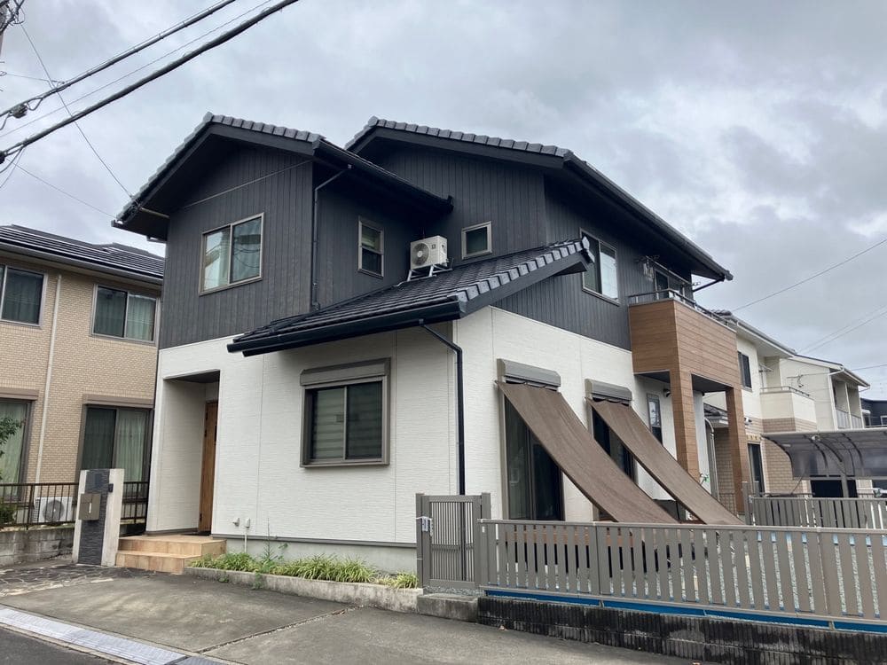生駒市アイリス町K様_施工前_外壁全体 (3) 生駒市 外壁塗装 リペイント匠
