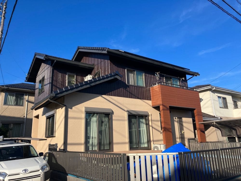 生駒市アイリス町K様_施工後_外壁全体 (1) 生駒市 外壁塗装 リペイント匠
