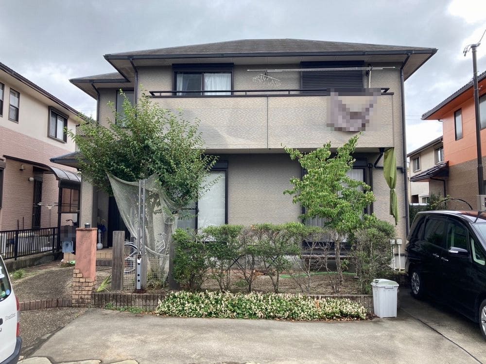 奈良市夢が丘Y様_施工前_外壁全体 (3) 奈良市 外壁塗装 リペイント匠