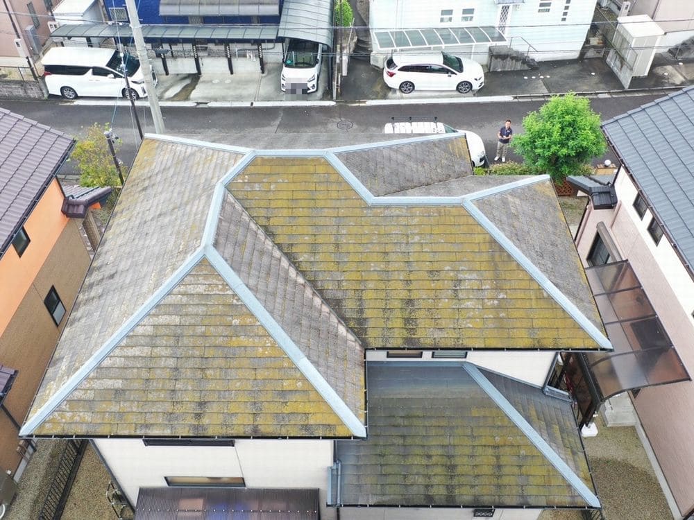 奈良市夢が丘Y様_施工前_屋根全体 奈良市 外壁塗装 リペイント匠