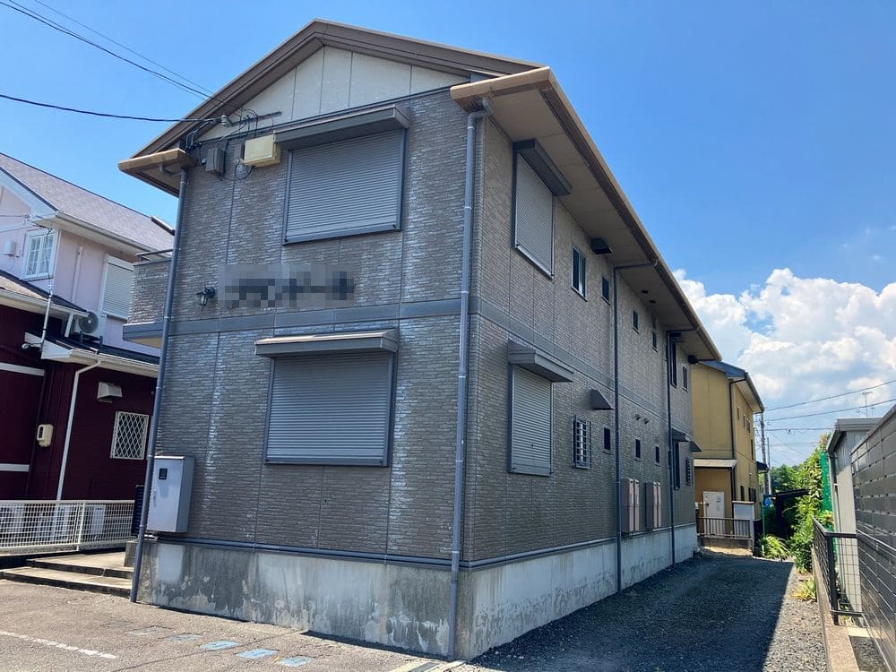 生駒市平野町N様所有アパート_施工前_外壁全体 (2) 生駒市 外壁塗装 リペイント匠