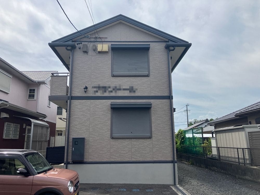 生駒市平野町N様所有アパート_施工後_外壁全体 (2) 生駒市 外壁塗装 リペイント匠