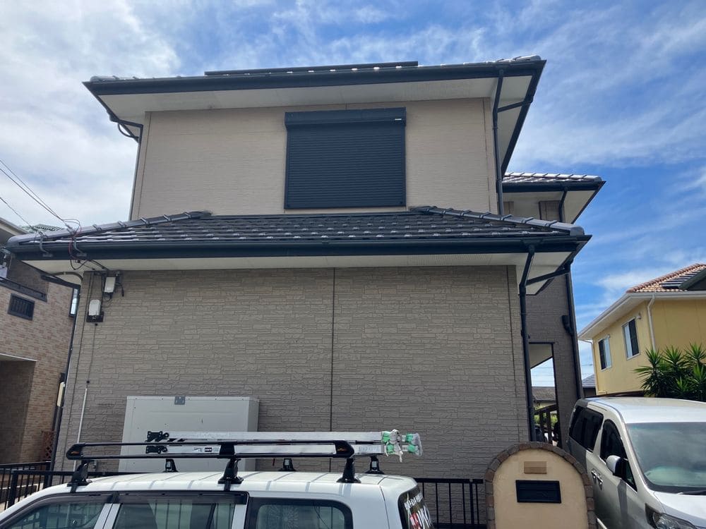 生駒市道伯H様_施工前_外壁全体 (2) 生駒市 外壁塗装 リペイント匠