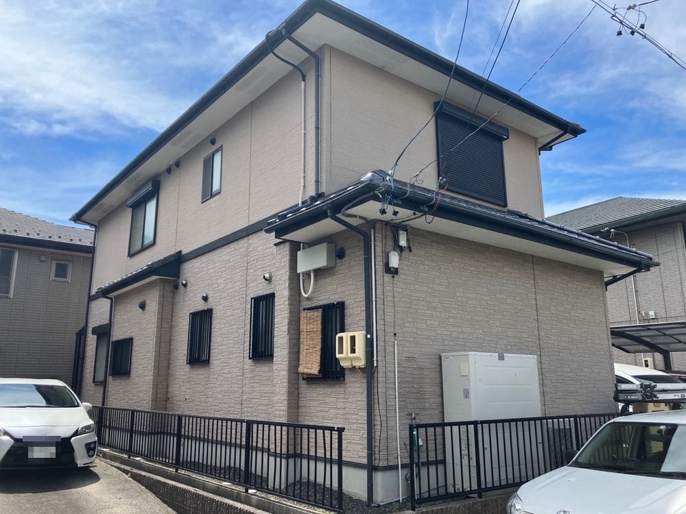 生駒市道伯H様_施工前_外壁全体 (3) 生駒市 外壁塗装 リペイント匠