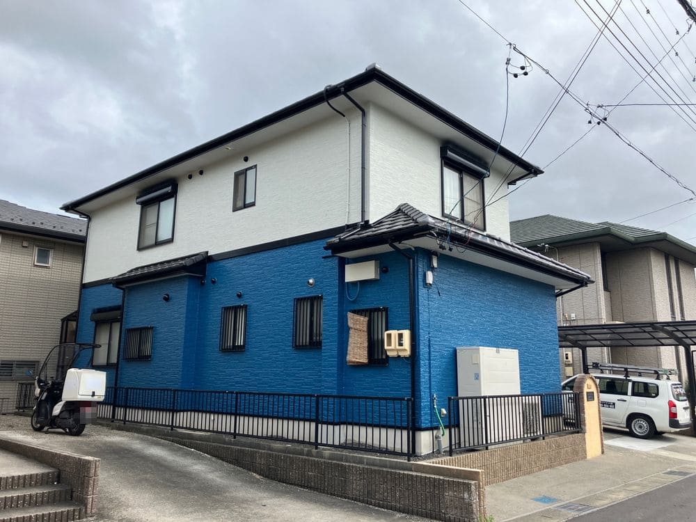 生駒市道伯H様_施工後_外壁全体 (1) 生駒市 外壁塗装 リペイント匠