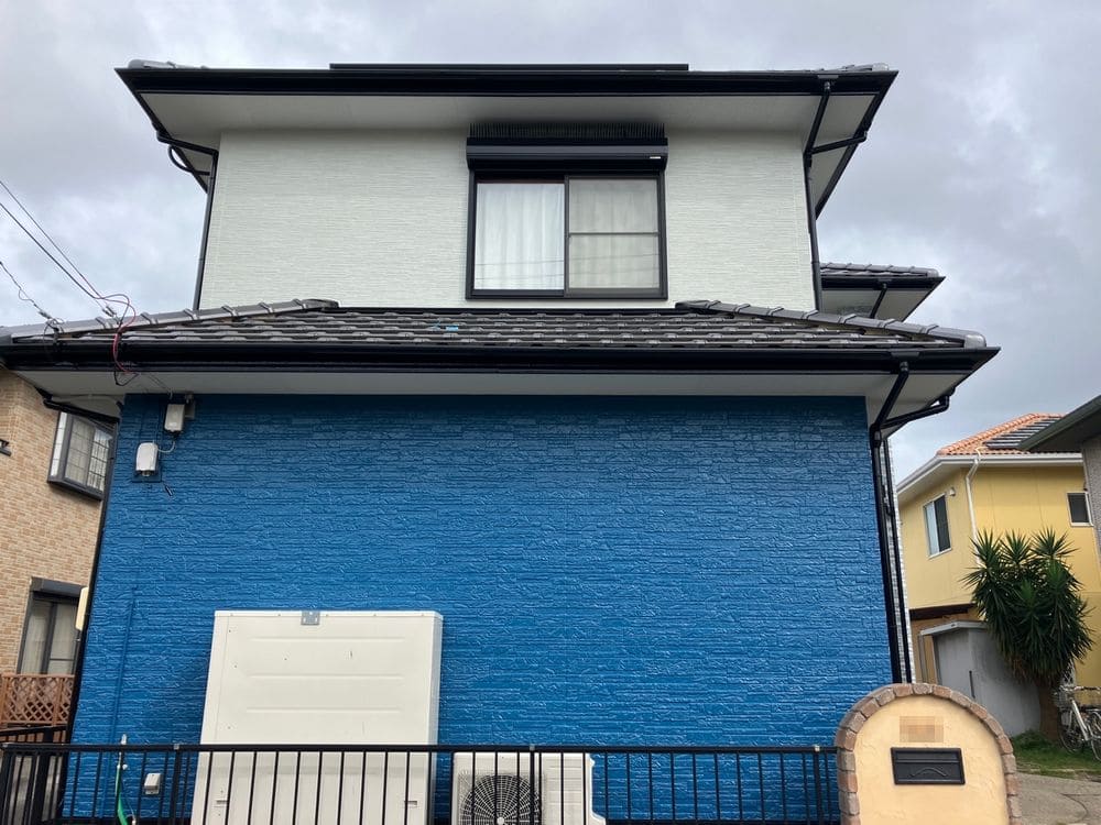 生駒市道伯H様_施工後_外壁全体 (2) 生駒市 外壁塗装 リペイント匠