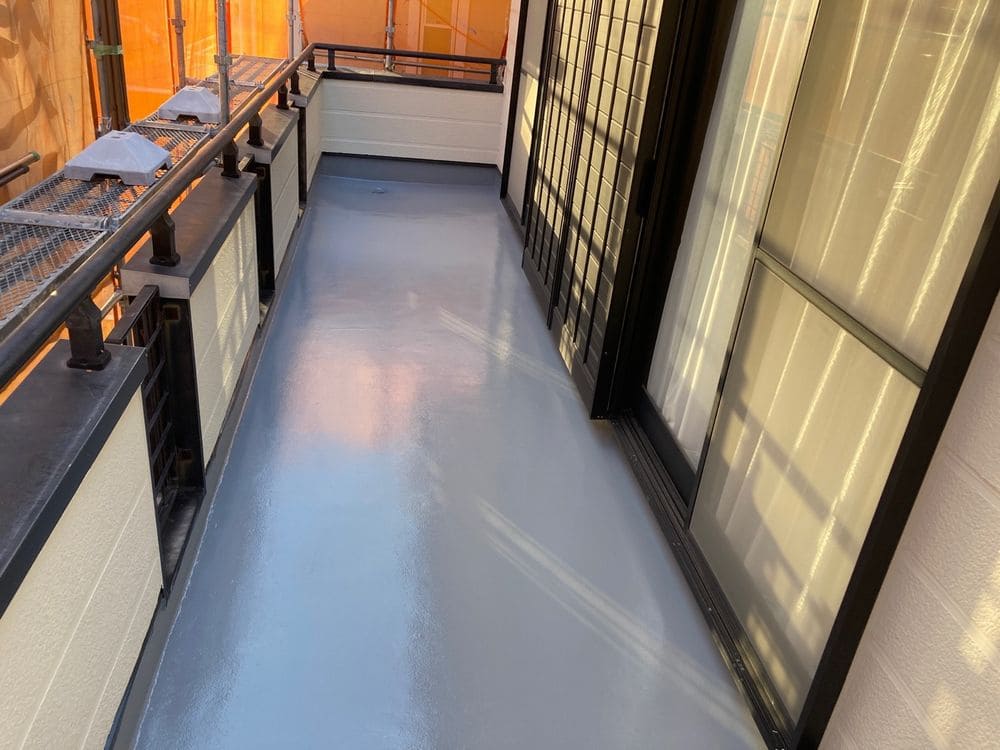 施工後_防水 (1) 奈良市の外壁塗装、屋根塗装、防水工事をリペイント匠が施工した写真